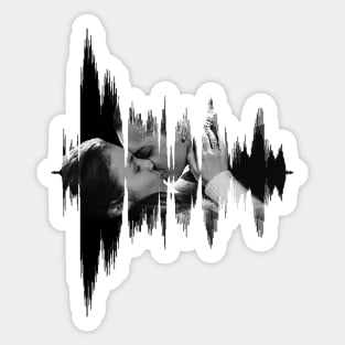 WayHaught Sound Wave - Wynonna Earp Sticker